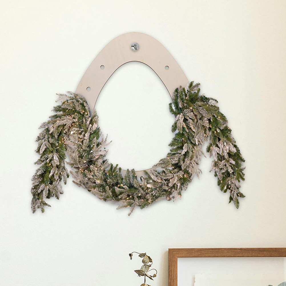 Wood Ring Blank - DIY paaskrans, eivormige houten ring, onbewerkte